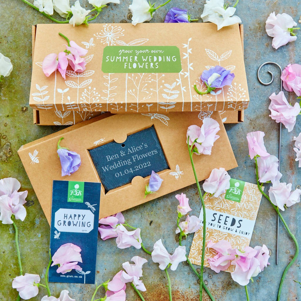 Grow your own summer wedding flowers gift set by The Gluttonous Gardener