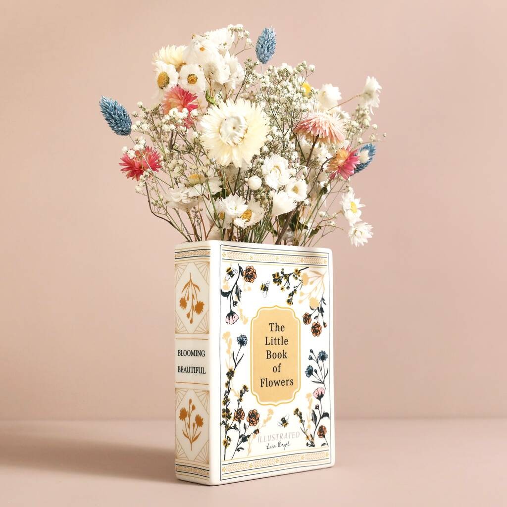 Ceramic Little Book Of Flowers Vase by Lisa Angel