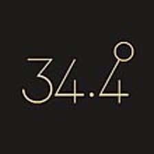 34.4° logo