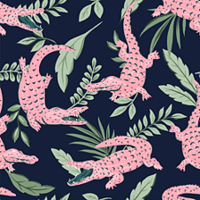 Pink Alligator logo