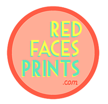 Red Faces Prints logo