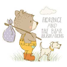 Florence and The Bear Illustrations logo