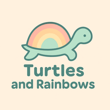 Turtles and Rainbow logo